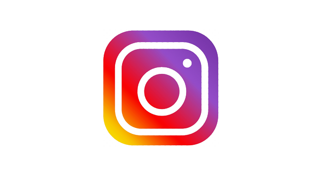 Instagram logo - social media ikon på hjemmesiden
